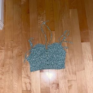 WORN ONCE women’s small green shirt, very comfortable, easy to get on